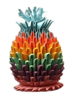 Handcrafted origami pineapple