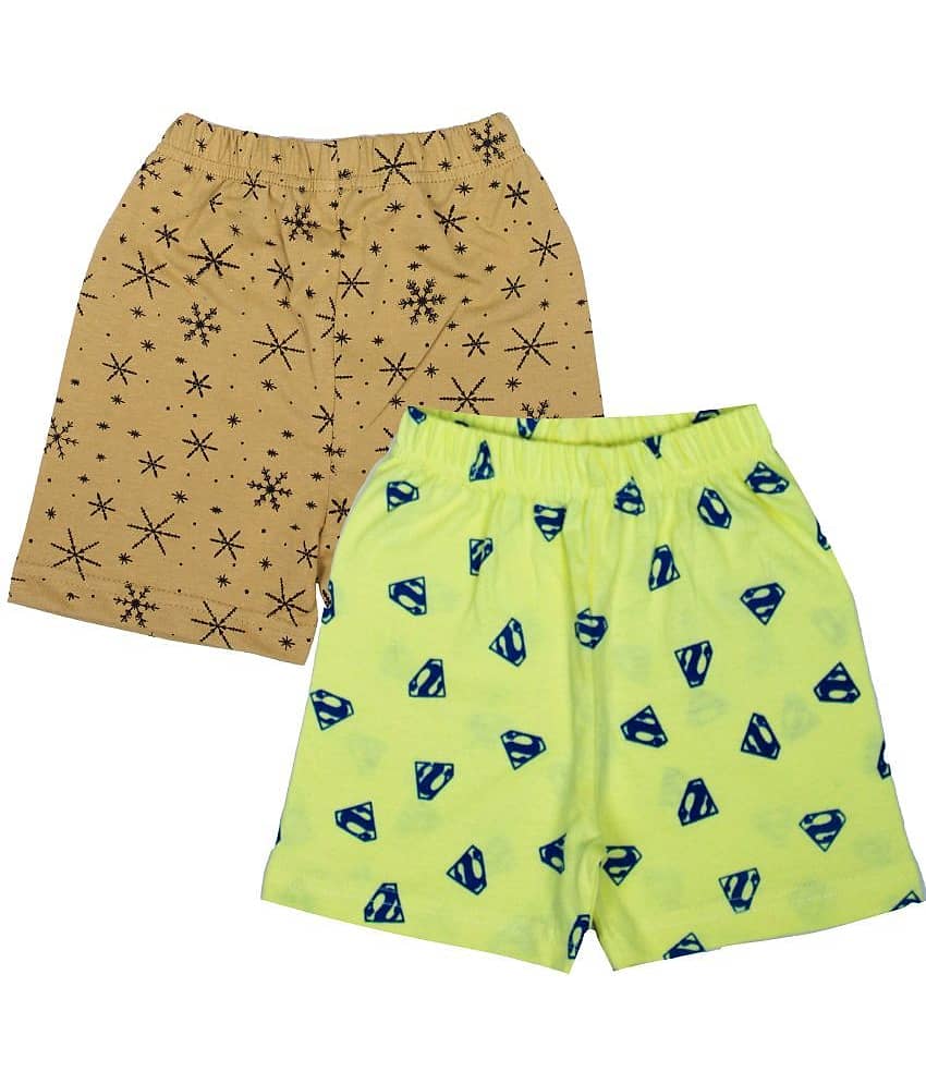 Diaz Pack of 2 Cotton Shorts For Boys ( Multicolor )