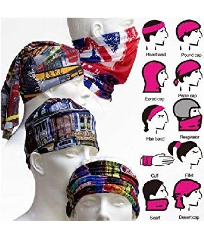 10 PCS Headwear Headband Head Wrap Bandana - 10 PCS Magic Scarf Wide Tube Face Mask Elastic Seamless Neck Gaiter UV Resistence Outdoor Sport for Men and Women Boys Girls By Skytouch India [10PCS].