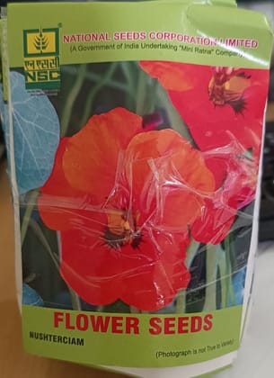 National Seeds Corp Nushterciam Flower Seeds (5 gm) - Vibrant & Edible National Seeds Corp Nushterciam Flower Seeds (5 gm) - Vibrant & Edible