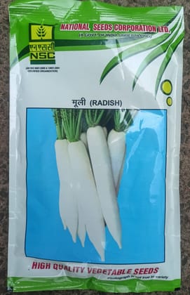 NSC-Radish-Pusa Chetki-250 g Truthfully Labelled Seed Pouch