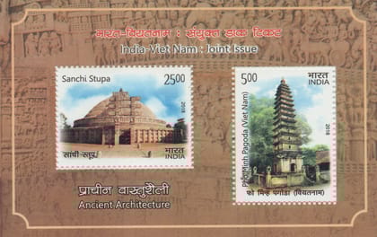 Shobhaphila's Indian Miniature Sheet - India-Vietnam Joint Issue Stamps ( 25th Jan 2018)