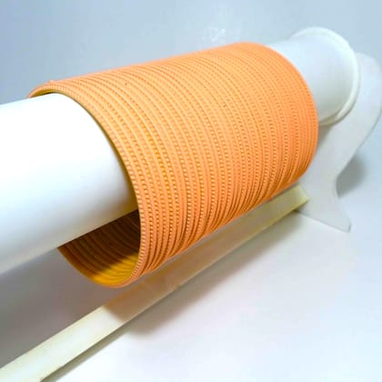 Metal Matte Finished Bangles "Peach color Set of 36" .