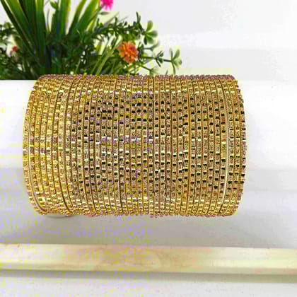Metal Golden Fancy Bangles "Set of 36".