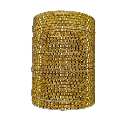 Metal Golden Fancy Bangles "Set of 36".