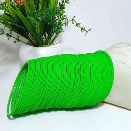 Metal Matte Finished  Bangles "Parrot Green Color Set of 36".