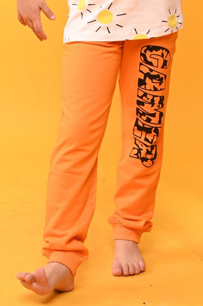 GAMER ORANGE BOYS JOGGER - ORANGE-0-6 MONTHS / 1N / ORANGE