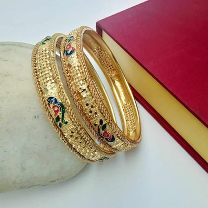 Traditional Gold Plated Bangles for Women.