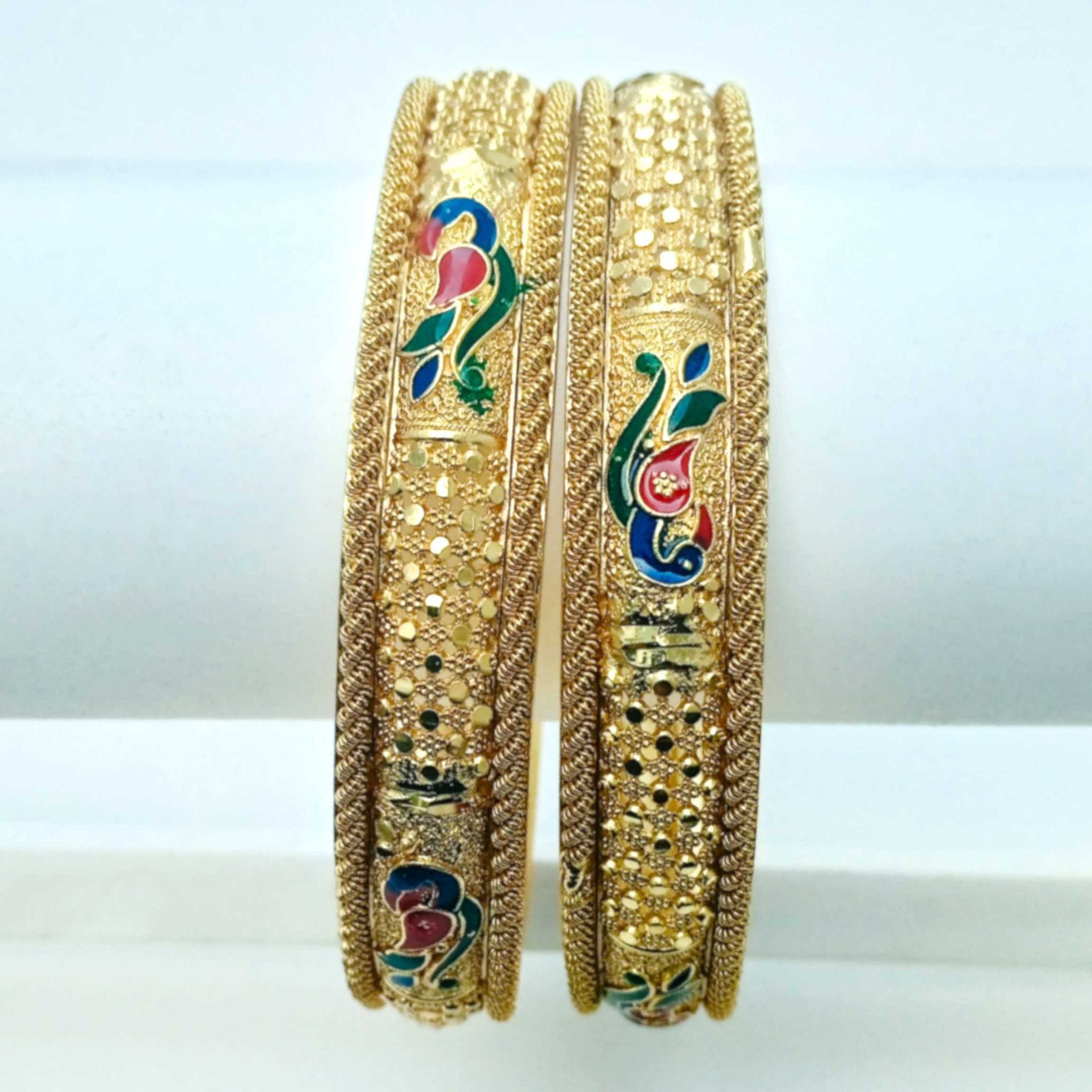 Traditional Gold Plated Bangles for Women.