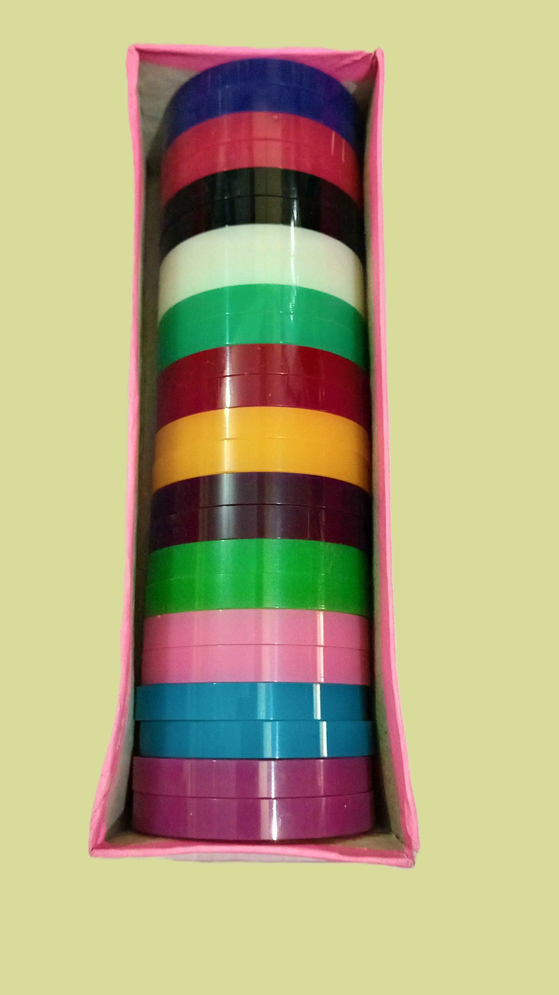 Plastic Flat 2 Cut Bangles Box "For Thread Work"