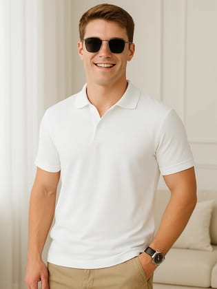 Classic Polo in White-S