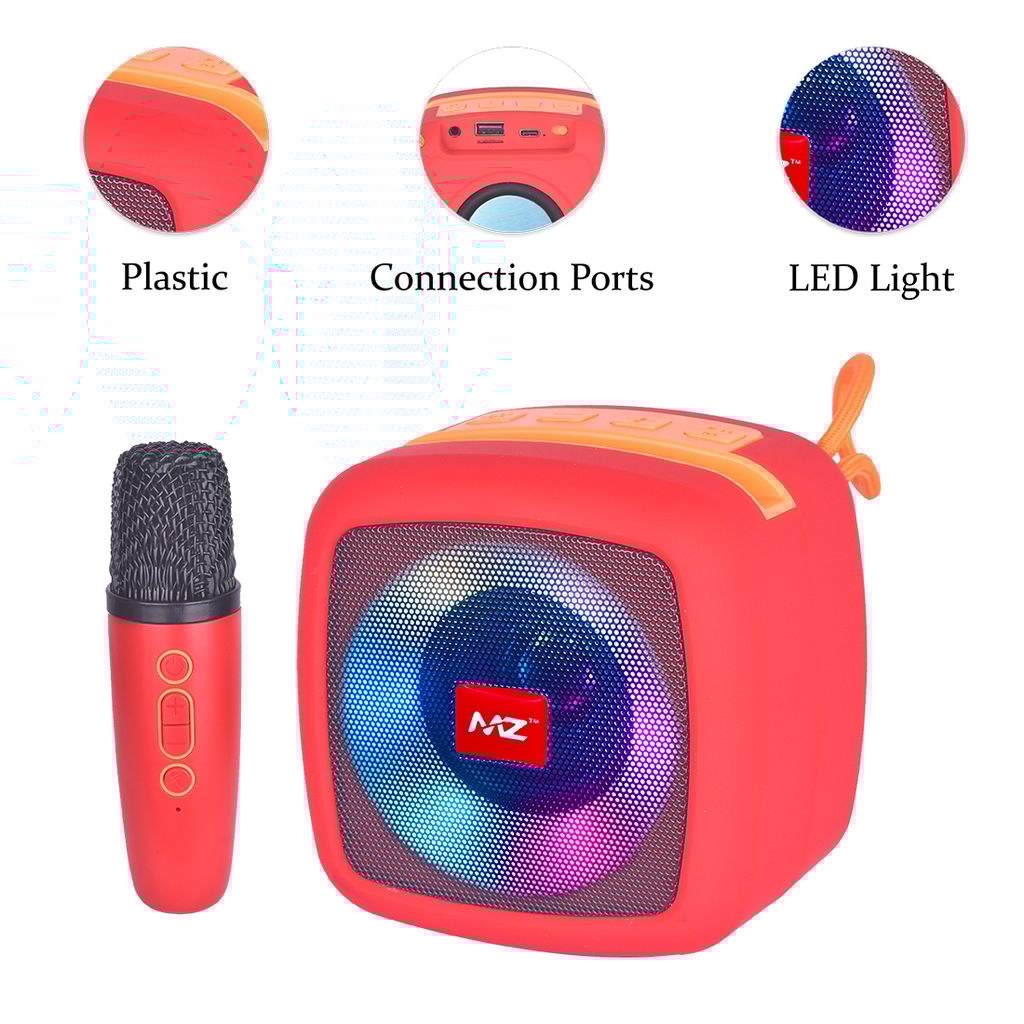 MZ Speaker with Mic | Portable Bluetooth Speaker | Speaker for Kids & Adults | Speaker With Mic | Speaker With Microphone | Bluetooth Speaker | Best Bluetooth Speaker | Portable Speaker