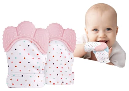 Ocean Count Baby Glove Teether – Soft Silicone Teething Mitten for Infants (Pack of 2)
