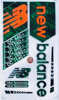 TEKNAXO | 3D DC1140+ Edition | English Willow | Embossed Cricket Bat Sticker | Green