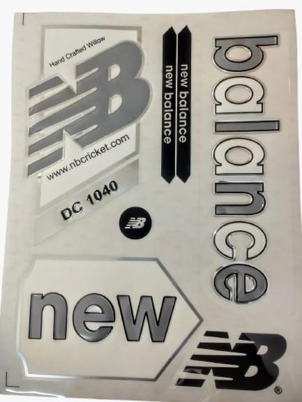 TEKNAXO | 3D VMPR Edition | English Willow | Embossed Cricket Bat Sticker (GREY)