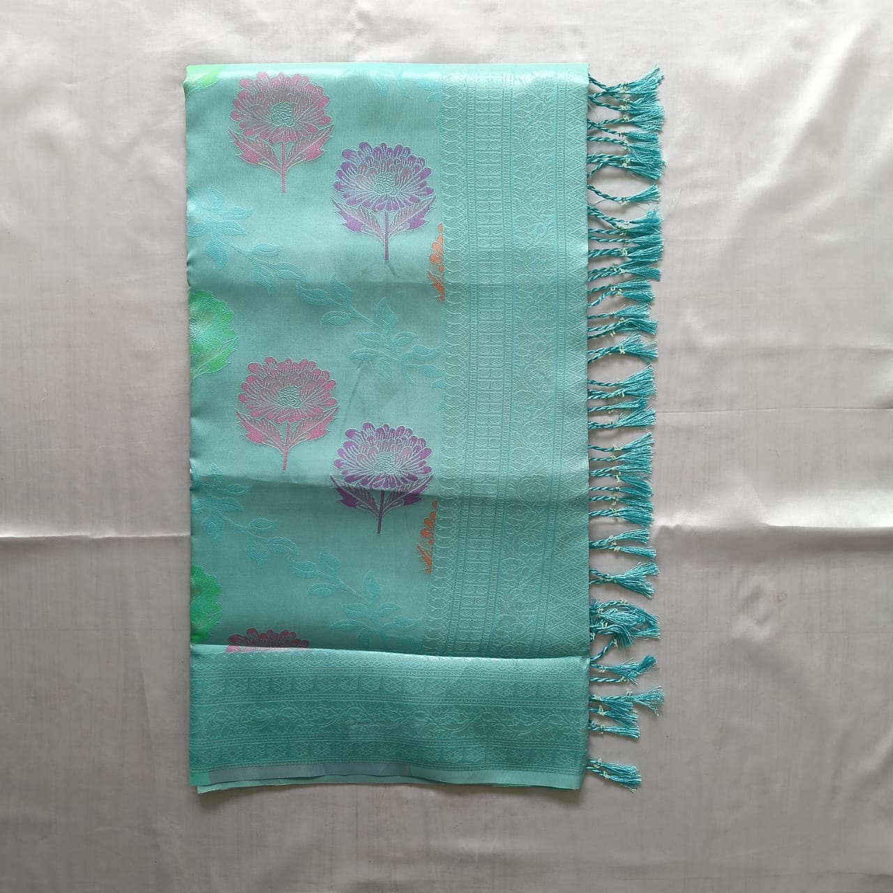 Meena Tissue Silk Cotton Saree with Blouse