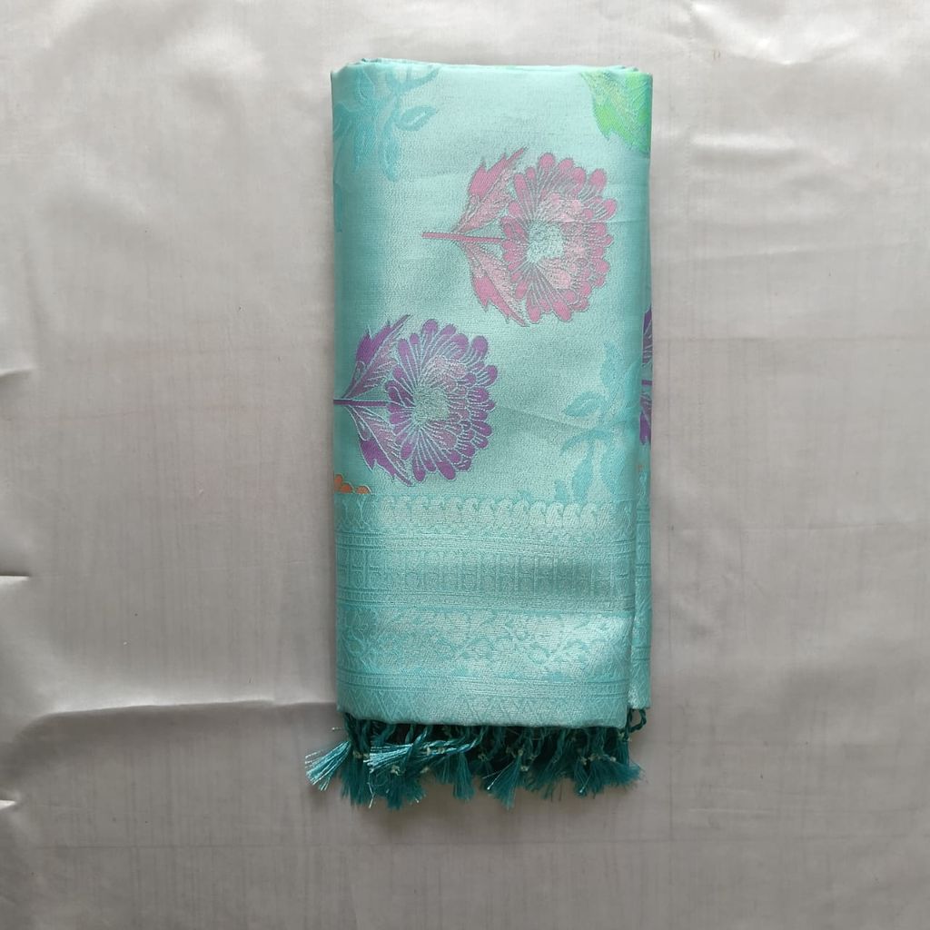 Meena Tissue Silk Cotton Saree with Blouse