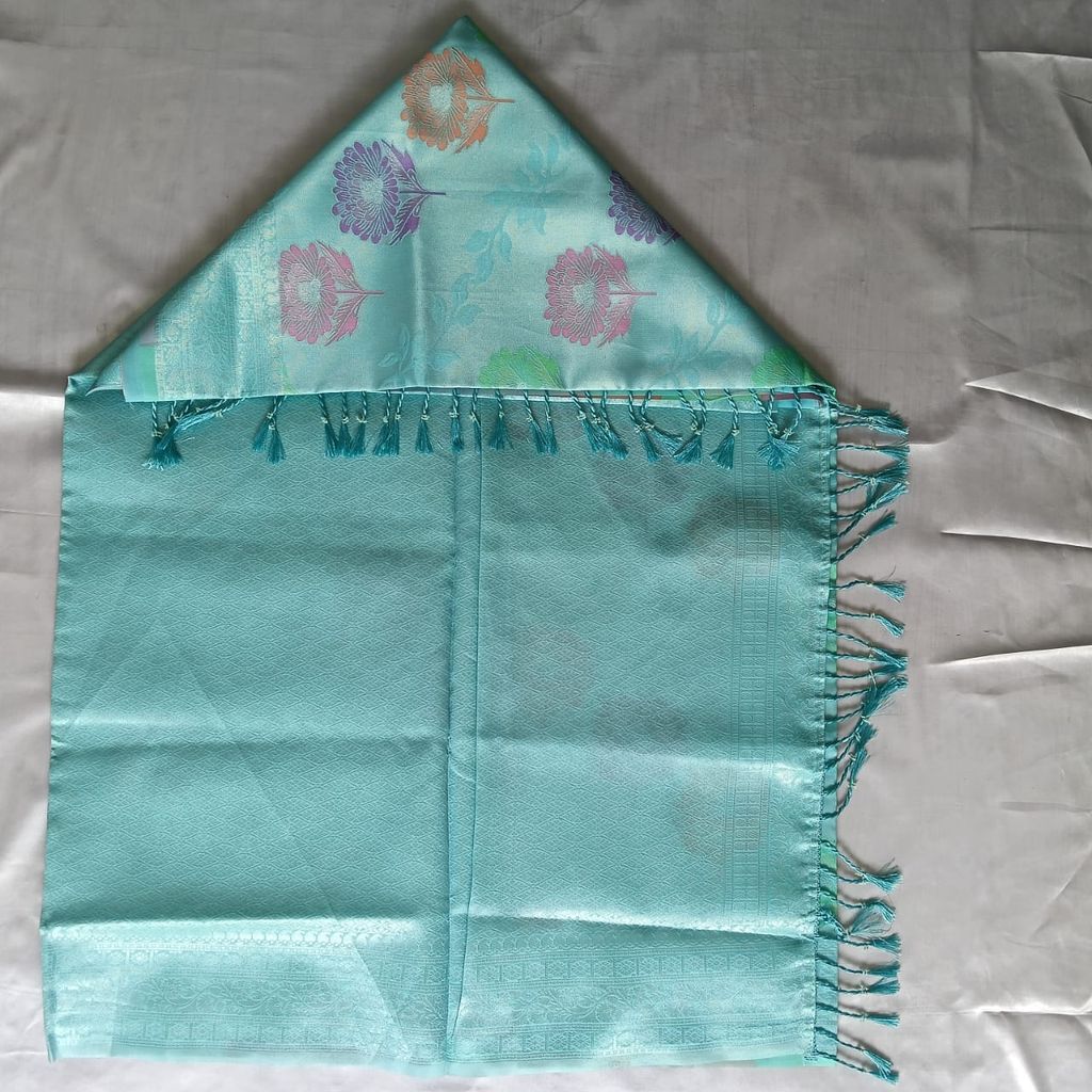 Meena Tissue Silk Cotton Saree with Blouse