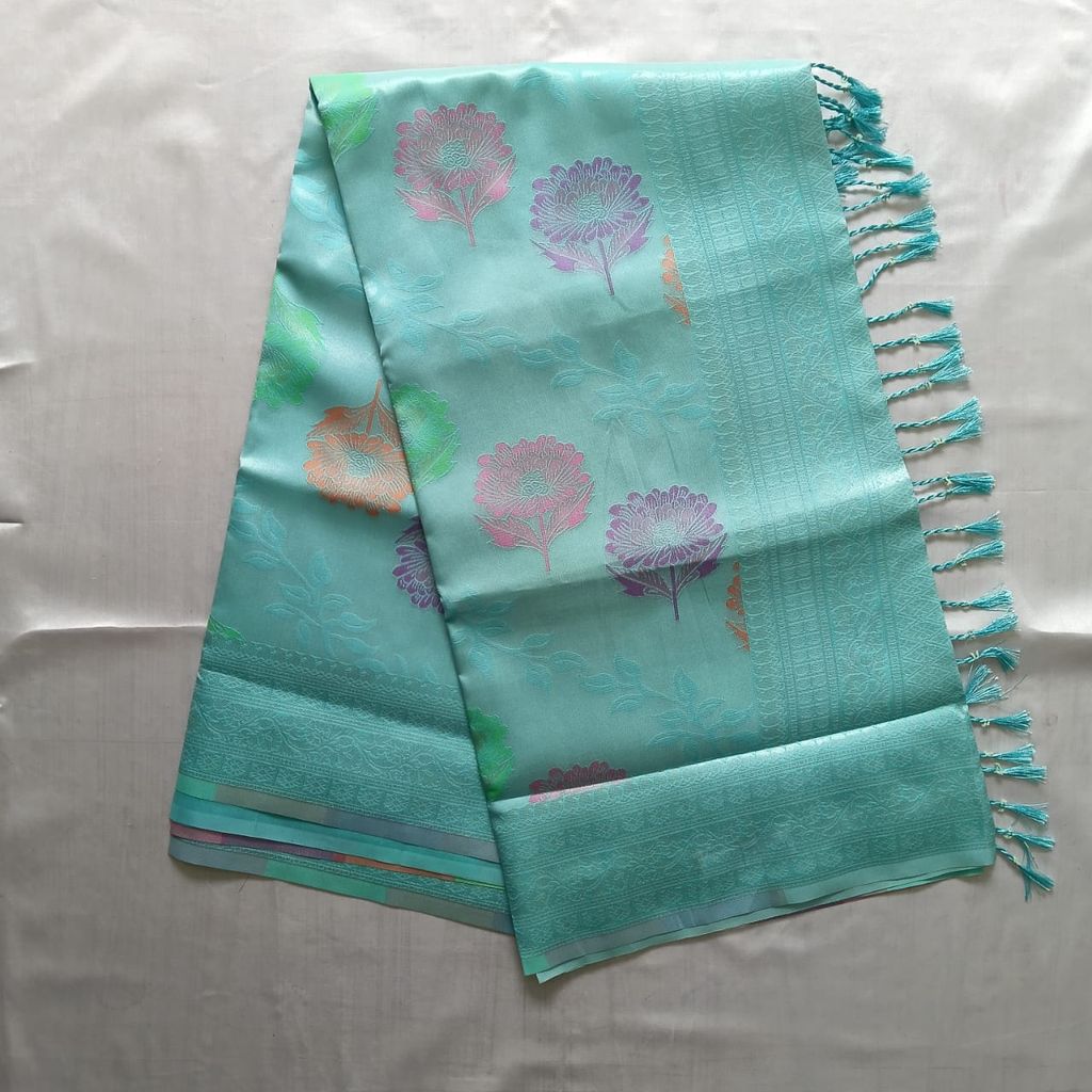 Meena Tissue Silk Cotton Saree with Blouse