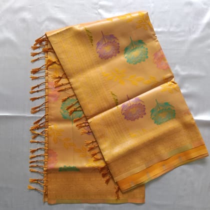 Meena Tissue Silk Cotton Saree with Blouse