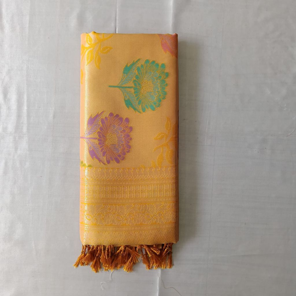 Meena Tissue Silk Cotton Saree with Blouse