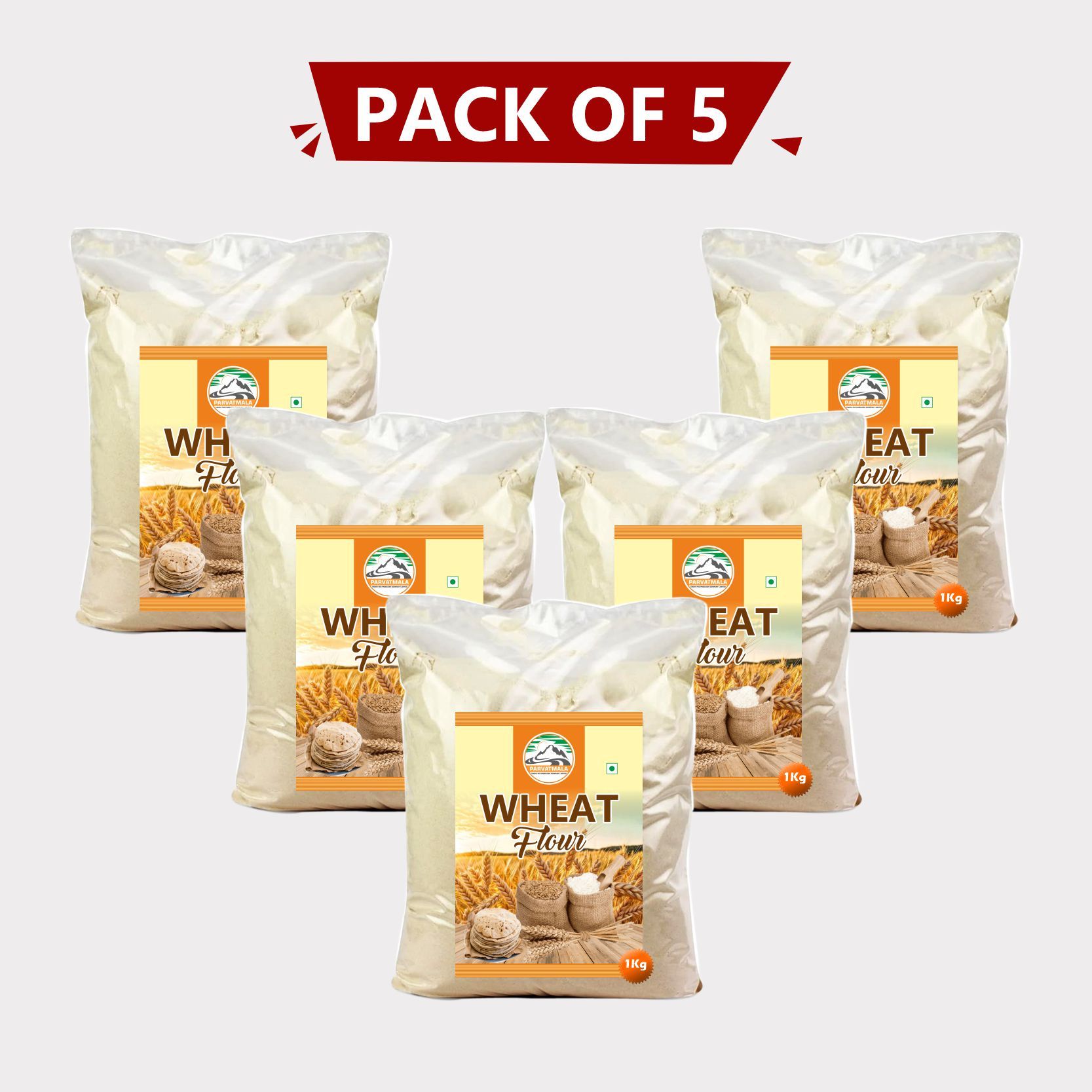 Wheat Flour (1 kg), pack of 5