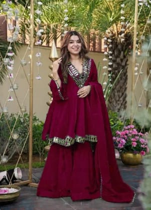 Alia Cut kediya Style Kurtis Plozos dupata Outfits
