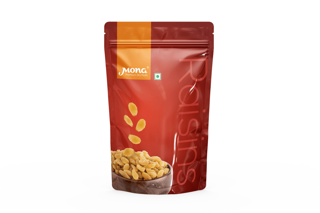 Mona Premium Golden Raisins | Sweet & Healthy Dry Fruit Snack | Kishmish