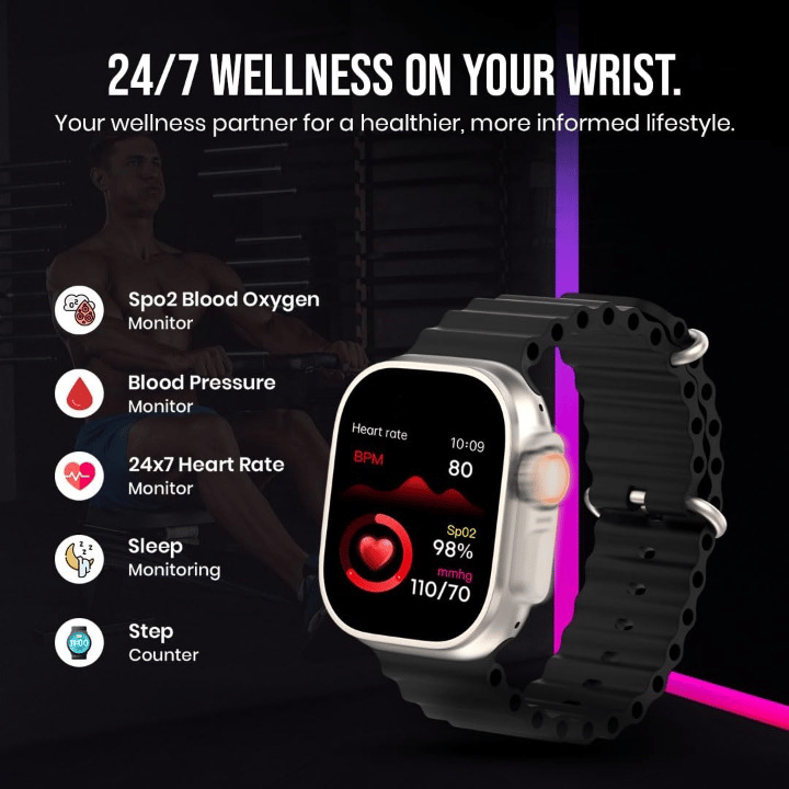 Advanced Smartwatch with HD Display & Bluetooth Calling | Fitness Tracker & Health Monitor