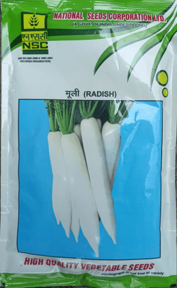 NSC-Radish-Pusa Chetki-250 g Truthfully Labelled Seed Pouch