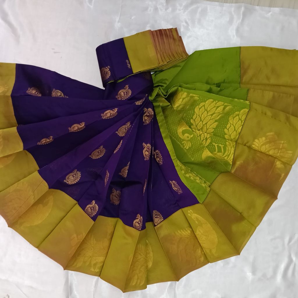 Korvai Silk Cotton Saree with Blouse