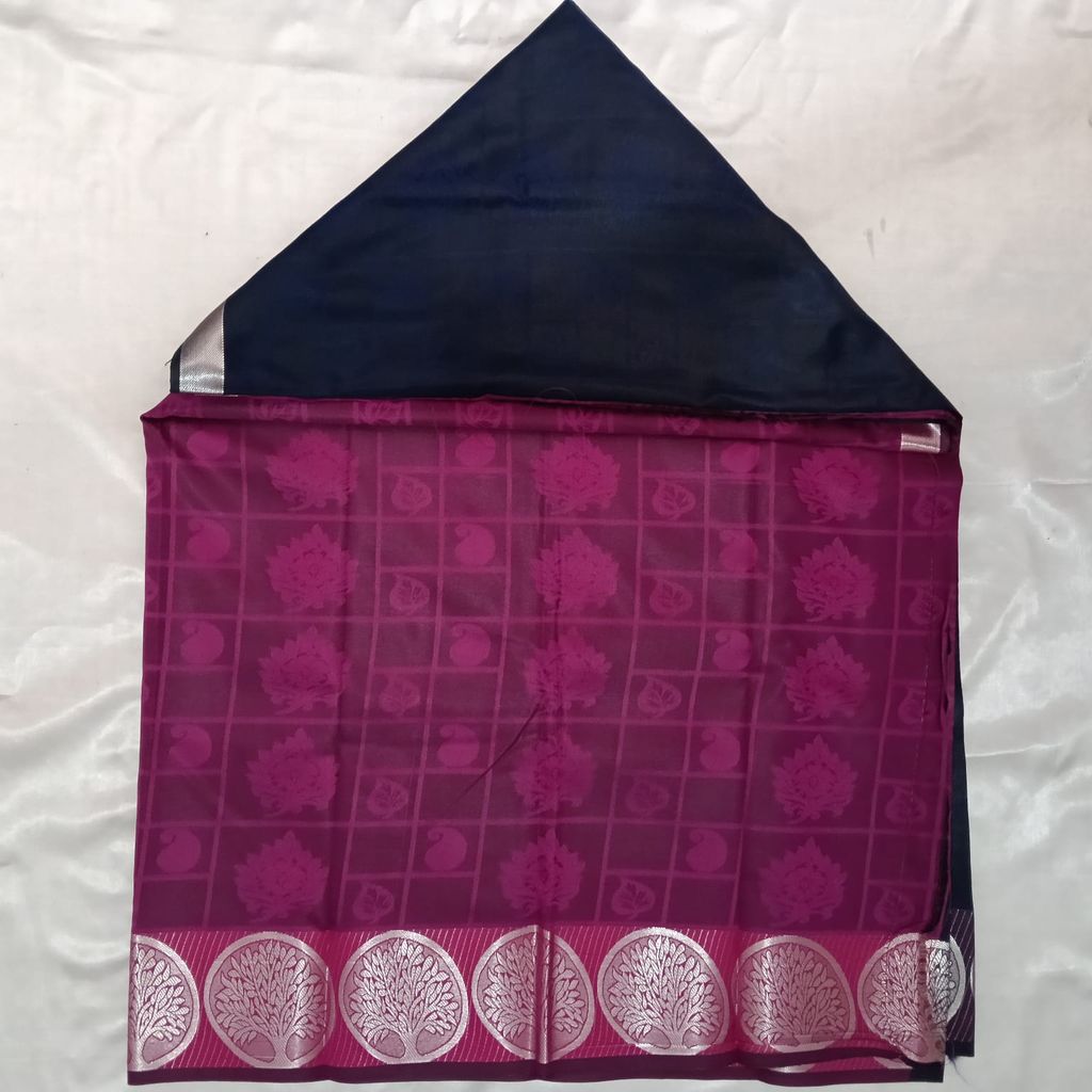 Poonthamil Silk Cotton Saree with Blouse