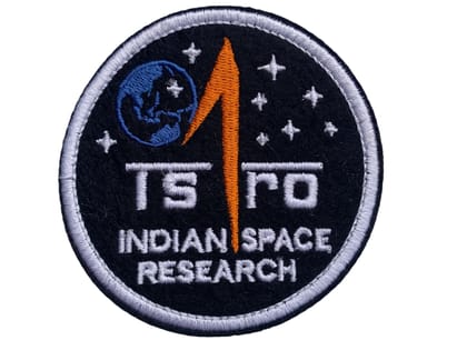 🚀 ISRO Mission Patch – Embroidered Tribute to India’s Space Pioneers