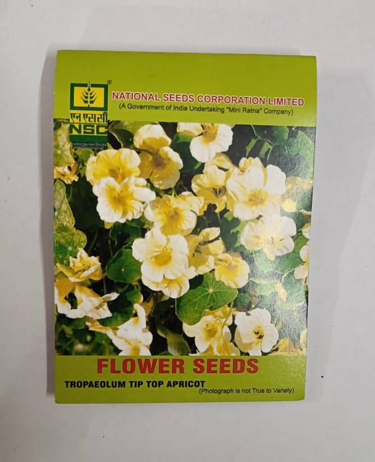 NSC Flower- Tropaeolum Tip Top apricot - 10g-Truthfully Labelled Seed Pouch