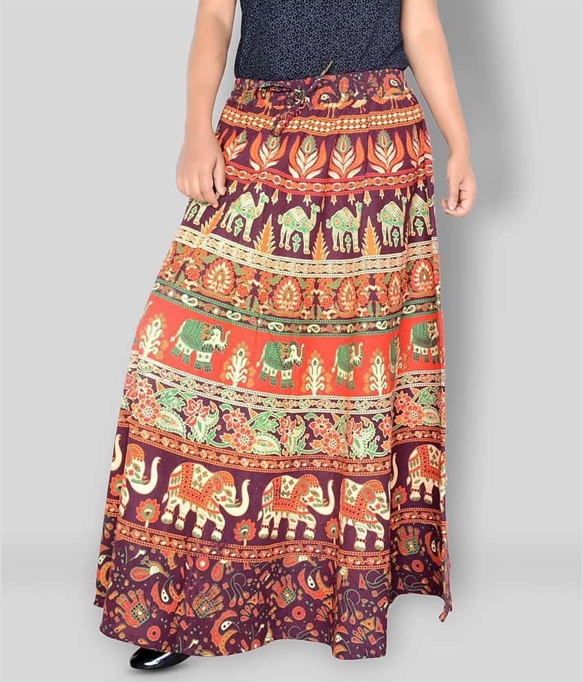 Sttoffa - Multicolor Cotton Women's Wrap Skirt ( Pack of 1 )