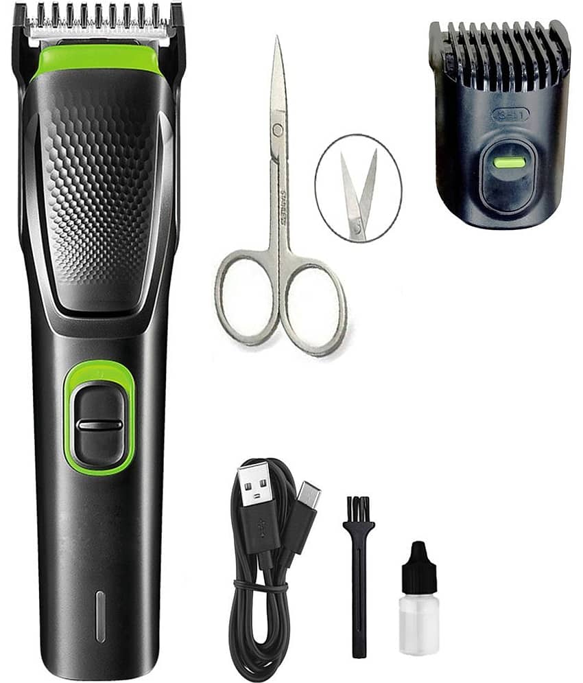 geemy Rechargeable Black Cordless Beard Trimmer With 45 minutes Runtime