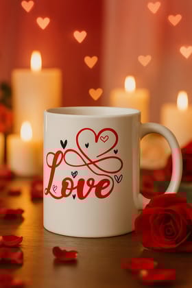 Love Mug - Heart Design - Perfect Gift for Valentine's Day
