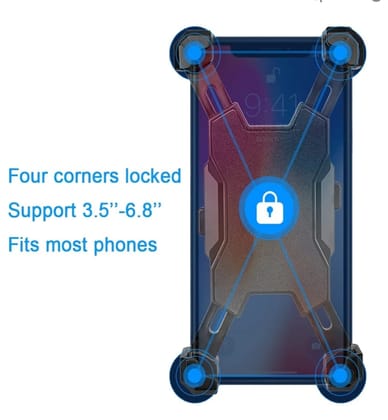 Universal Bike & Motorcycle Phone Holder Mount - Secure & Adjustable Mobile Stand