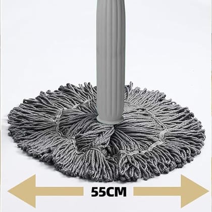 Moppers for Cleaning Floor 2 in 1 Dehydrated Floor Cleaning Mop Stick || Self-Wringing || Mopping Stick Microfiber Wet and Dry Mops for Home/Bathroom/Offfice/Kitchen - Grey Color
