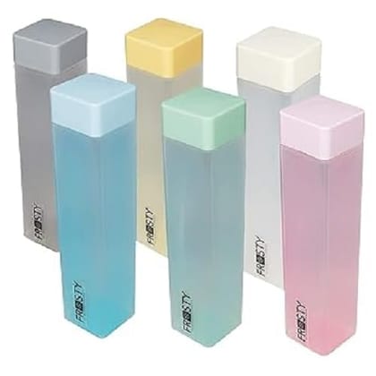 Blossom Frosty Square Water Bottles 1L, 6Pack