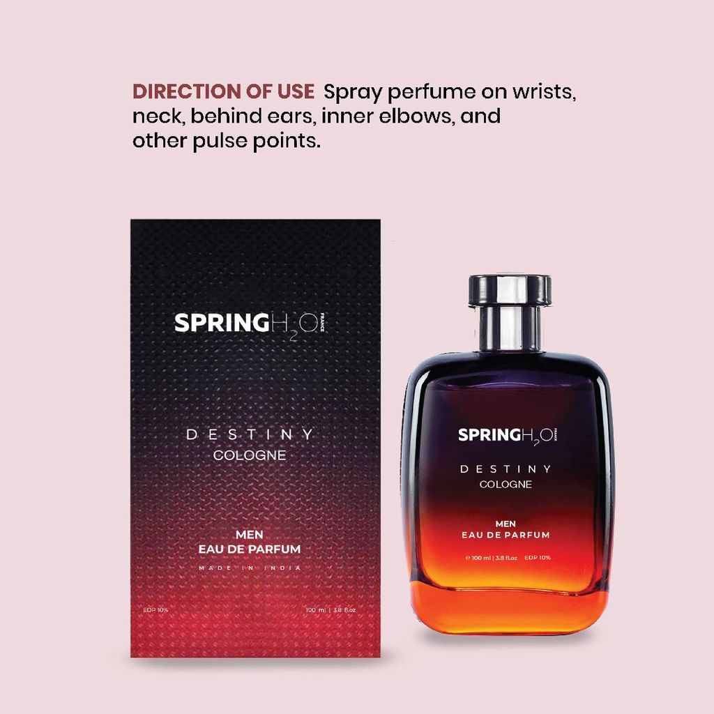 Spring H2O Destiny Cologne for Men, 100ml