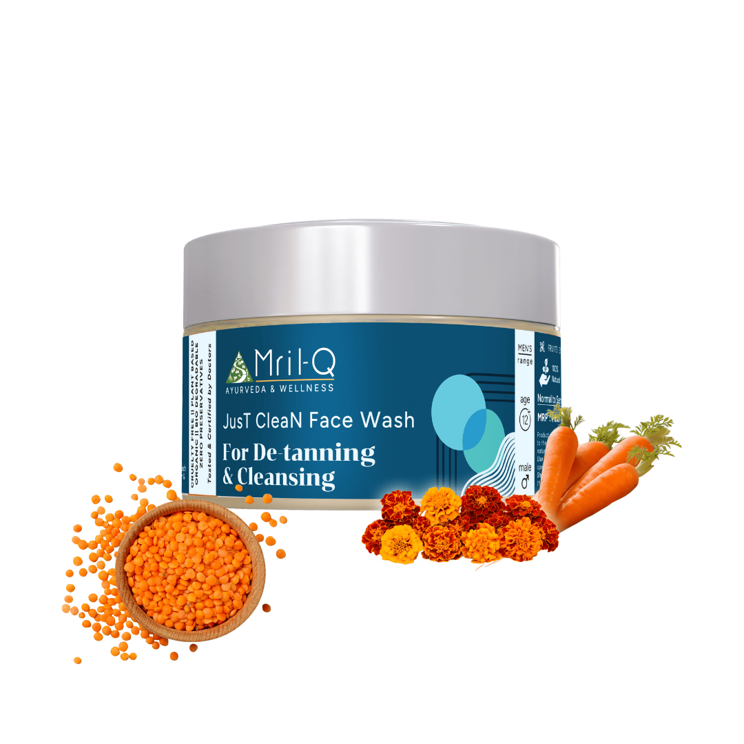 JusT CleaN Face Wash | De-tanning & Cleansing | Daily Use | Normal to Sensitive Skin