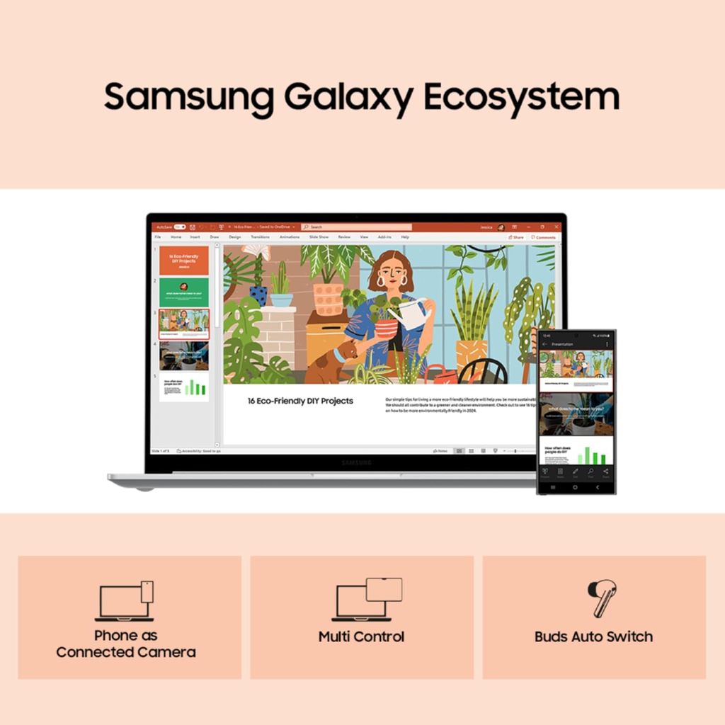 Samsung Galaxy Book4 Intel Core i7 13th Gen (8GB/512 GB SSD/Windows 11 Home) -NP750XGJ-LG6IN