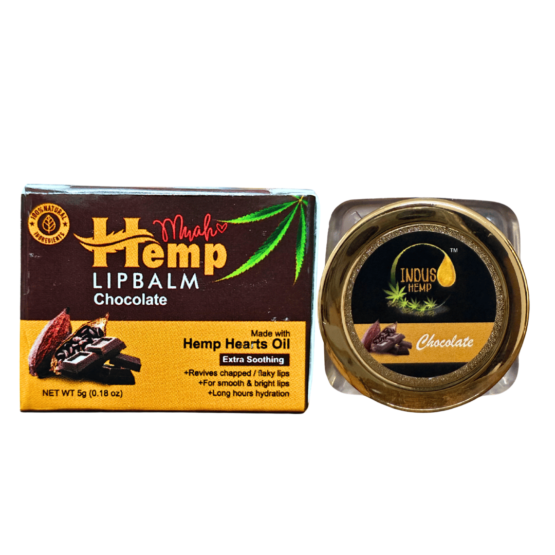INDUS HEMP LIP BALM|CHOCOLATE | SPF 15 | RESTORES DEHYDRATED LIPS