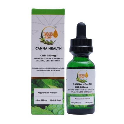 INDUS HEMP CANNA HEALTH CBD 250 MG - PEPPERMINT FLAVOUR