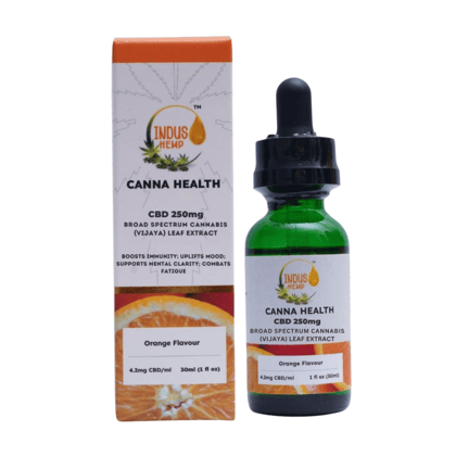 INDUS HEMP CANNA HEALTH CBD 250 MG - ORANGE FLAVOUR