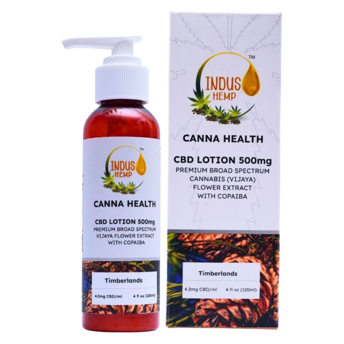 INDUS HEMP CANNA HEALTH CBD LOTION 500mg – TIMBERLANDS