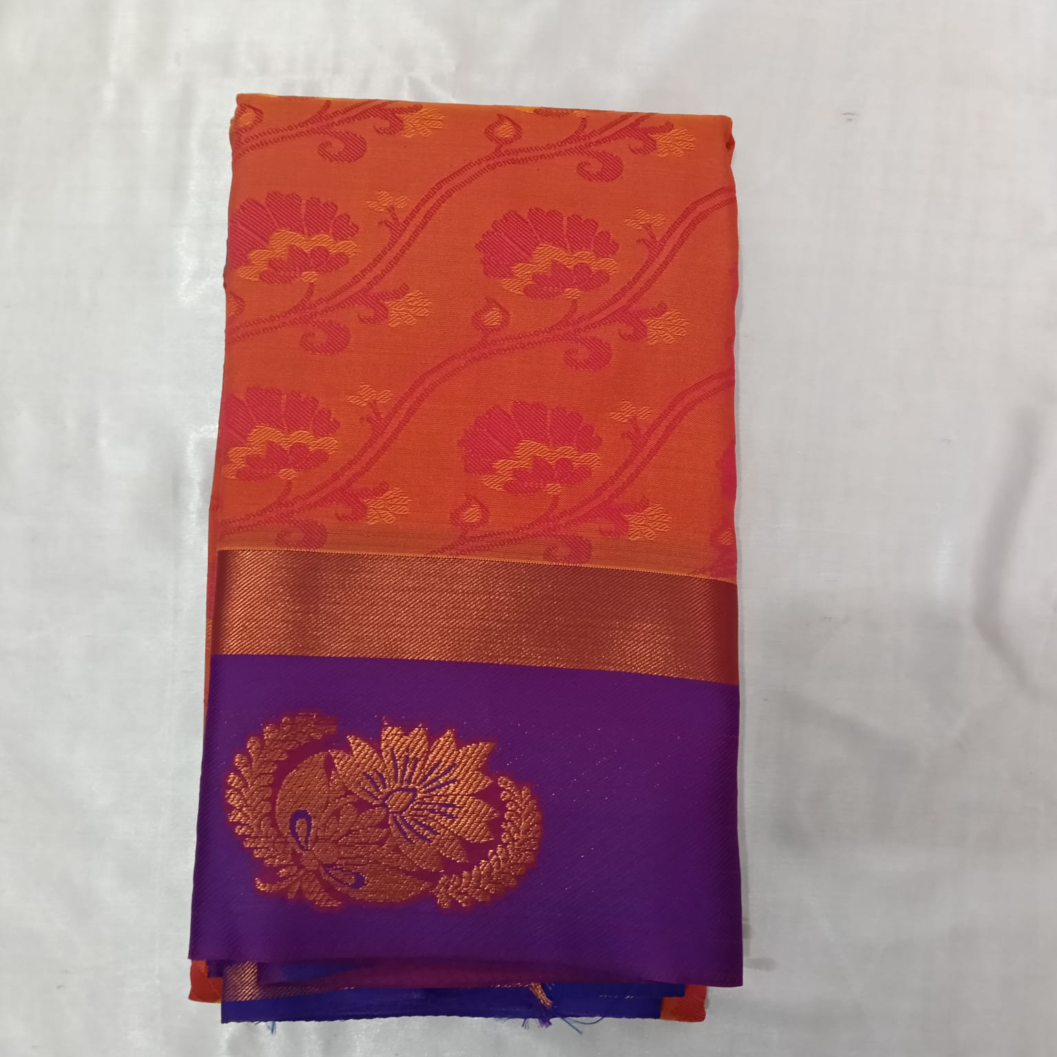 Poonthamil Silk Cotton Saree with Blouse