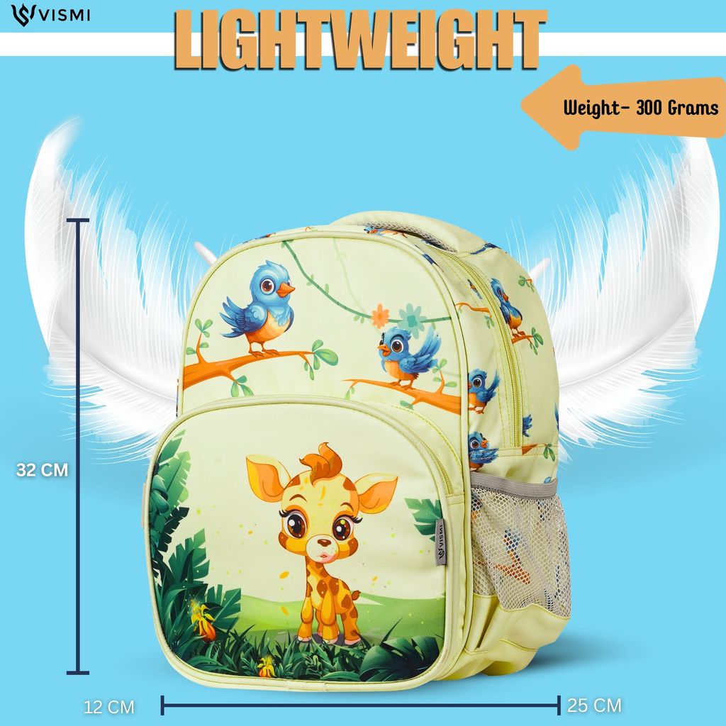 VISMIINTREND School Bags for Kids | School Backpack Bags | Water Resistant | Casual | Picnic | Travel | 2 to 5 Years Pre School Bags | Bag for Boys | Girls