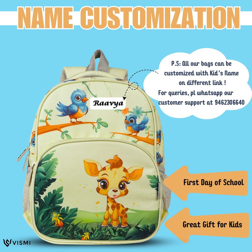 VISMIINTREND School Bags for Kids | School Backpack Bags | Water Resistant | Casual | Picnic | Travel | 2 to 5 Years Pre School Bags | Bag for Boys | Girls